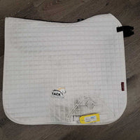 Quilt Dressage Saddle Pad *gc, mnr dirt, stained, hair, rubbed edges, mnr hair
