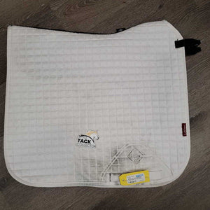 Quilt Dressage Saddle Pad *gc, mnr dirt, stained, hair, rubbed edges, mnr hair