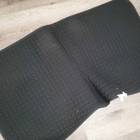 Quilt Dressage Saddle Pad, 1x piping *vgc, v. mnr dirt, cut tabs, mnr rubs, hair
