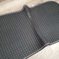 Quilt Dressage Saddle Pad, 1x piping *vgc, v. mnr dirt, cut tabs, mnr rubs, hair
