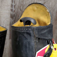 Dress Boots, Zips, 2 Black Forms, Boot Bag, brush & sponge *gc, v.dirty, toes: rubs & faded, unstitched seam, cracking elatics
