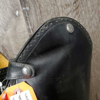 Dress Boots, Zips, 2 Black Forms, Boot Bag, brush & sponge *gc, v.dirty, toes: rubs & faded, unstitched seam, cracking elatics