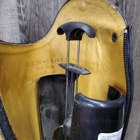 Dress Boots, Zips, 2 Black Forms, Boot Bag, brush & sponge *gc, v.dirty, toes: rubs & faded, unstitched seam, cracking elatics
