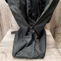 Dress Boots, Zips, 2 Black Forms, Boot Bag, brush & sponge *gc, v.dirty, toes: rubs & faded, unstitched seam, cracking elatics
