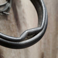 Rsd/Padded Monocrown Dressage Bridle, Thick Plain Reins, Bling Browband, Crank *gc, mnr dirt, rubs & dents, NO Flash, shortened/chicago screws, trimmed end

