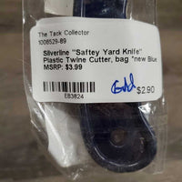 "Saftey Yard Knife" Plastic Twine Cutter, bag *new
