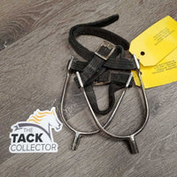 Light POW Spurs, Braided Nylon Spur Straps *fair, peeled, bubbled, rusty, dirty, film
