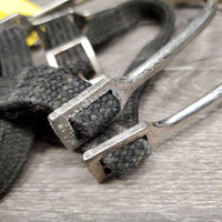 Light POW Spurs, Braided Nylon Spur Straps *fair, peeled, bubbled, rusty, dirty, film
