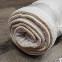 Pr Fleece No Bow Leg Wraps *gc/vgc, clean, hairy, clumpy, mnr stains, pilly edges
