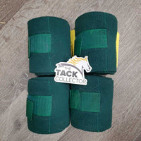 4 Fleece Polo Wraps *gc, hairy, clean, clumpy