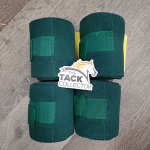 4 Fleece Polo Wraps *gc, hairy, clean, clumpy