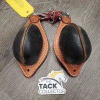 Leather Bucking Rolls *vgc, dusty/dirty, faded, mnr scraped edges
