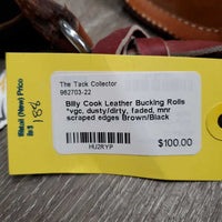 Leather Bucking Rolls *vgc, dusty/dirty, faded, mnr scraped edges
