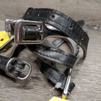 Motivator - Bumper Spurs, Thick Leather Straps *vgc, clean Straps: stiff, mnr dirt & edge scrapes
