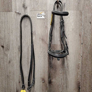 Rsd/Padded Bridle, Buckles, Rsd Plain Reins *gc, No Flash, film, clean & dirty, film, scraped edges, dry