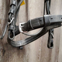 Rsd/Padded Bridle, Buckles, Rsd Plain Reins *gc, No Flash, film, clean & dirty, film, scraped edges, dry
