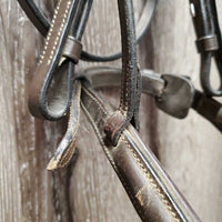 Rsd/Padded Bridle *gc/vgc, dirt, NO Flash, v.tight keeper, stiff, dry, mnr scraped edges
