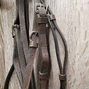 Rsd/Padded Bridle *gc/vgc, dirt, NO Flash, v.tight keeper, stiff, dry, mnr scraped edges