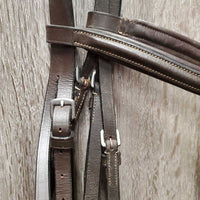 Rsd/Padded Bridle *gc/vgc, dirt, NO Flash, v.tight keeper, stiff, dry, mnr scraped edges

