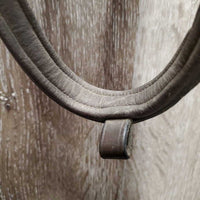 Rsd/Padded Bridle *gc/vgc, dirt, NO Flash, v.tight keeper, stiff, dry, mnr scraped edges
