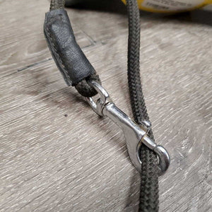Leather & Rope Chambon, Hvy - Wide Padded Crown Piece *vgc, v.dusty & dirty