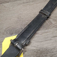 Leather & Rope Chambon, Hvy - Wide Padded Crown Piece *vgc, v.dusty & dirty
