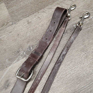 German Martingale, Rubber - Leather Reins *xc/vgc mnr scraped edges, dirt & residue/film