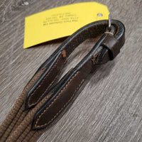 Cotton Web Reins, finger stoppers *gc, dirt, v.chewed & scraped
