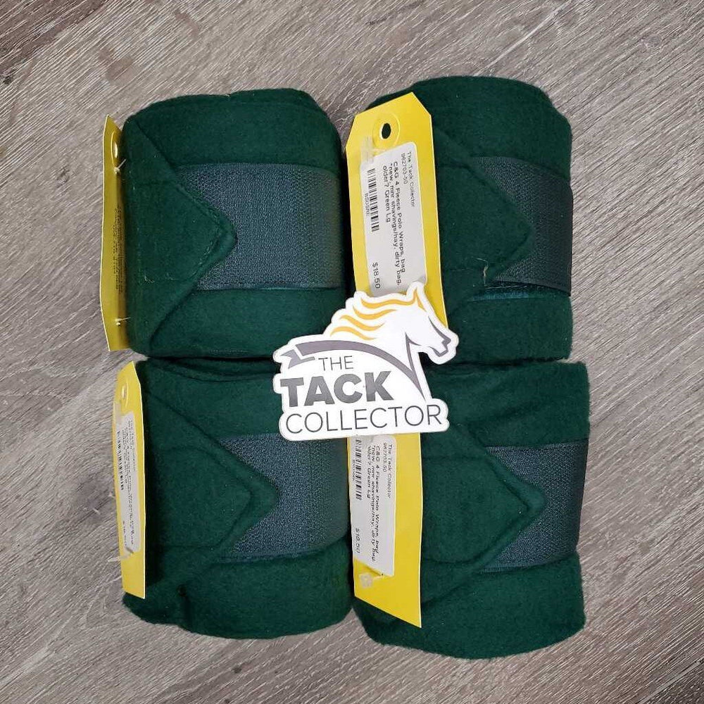 4 Fleece Polo Wraps, bag *new, mnr shavings/hay, dirty bag, older?