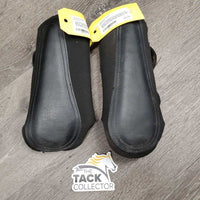 Neoprene Closed Front Boots, velcro *gc, dirty, hairy, rubs, scratches, pilly edges

