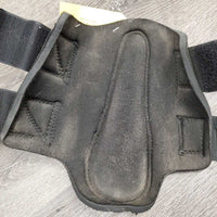 Neoprene Closed Front Boots, velcro *gc, dirty, hairy, rubs, scratches, pilly edges