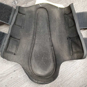 Neoprene Closed Front Boots, velcro *gc, dirty, hairy, rubs, scratches, pilly edges