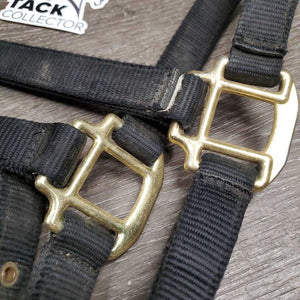 v.Thick & Hvy Nylon Halter, adj, snap *gc, dirty, faded, scratches