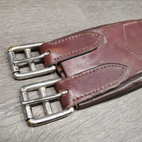 FS Padded Leather Girth, 1x els *gc, clean, faded, rubs, residue, stiff, dry
