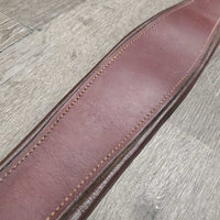 FS Padded Leather Girth, 1x els *gc, clean, faded, rubs, residue, stiff, dry