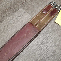 FS Padded Leather Girth, 1x els *gc, clean, faded, rubs, residue, stiff, dry
