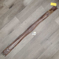 FS Padded Leather Girth, 1x els *gc, clean, faded, rubs, residue, stiff, dry

