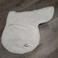 Fleece Top Waffle Bottom Fitted Hunter Saddle Pad *gc, puckers, dingy, hair, thin spots, clumpy
