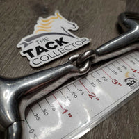 Thick Hollow Mouth Eggbutt Snaffle Bit *gc, clean, scratches