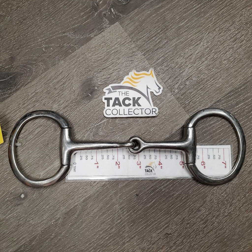 Thin Eggbutt Snaffle Bit *gc, clean, scratches, mnr residue