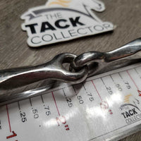 Slow Twist Eggbutt Snaffle Bit, taped *gc, clean & dirty, sticky tape residue, scratches
