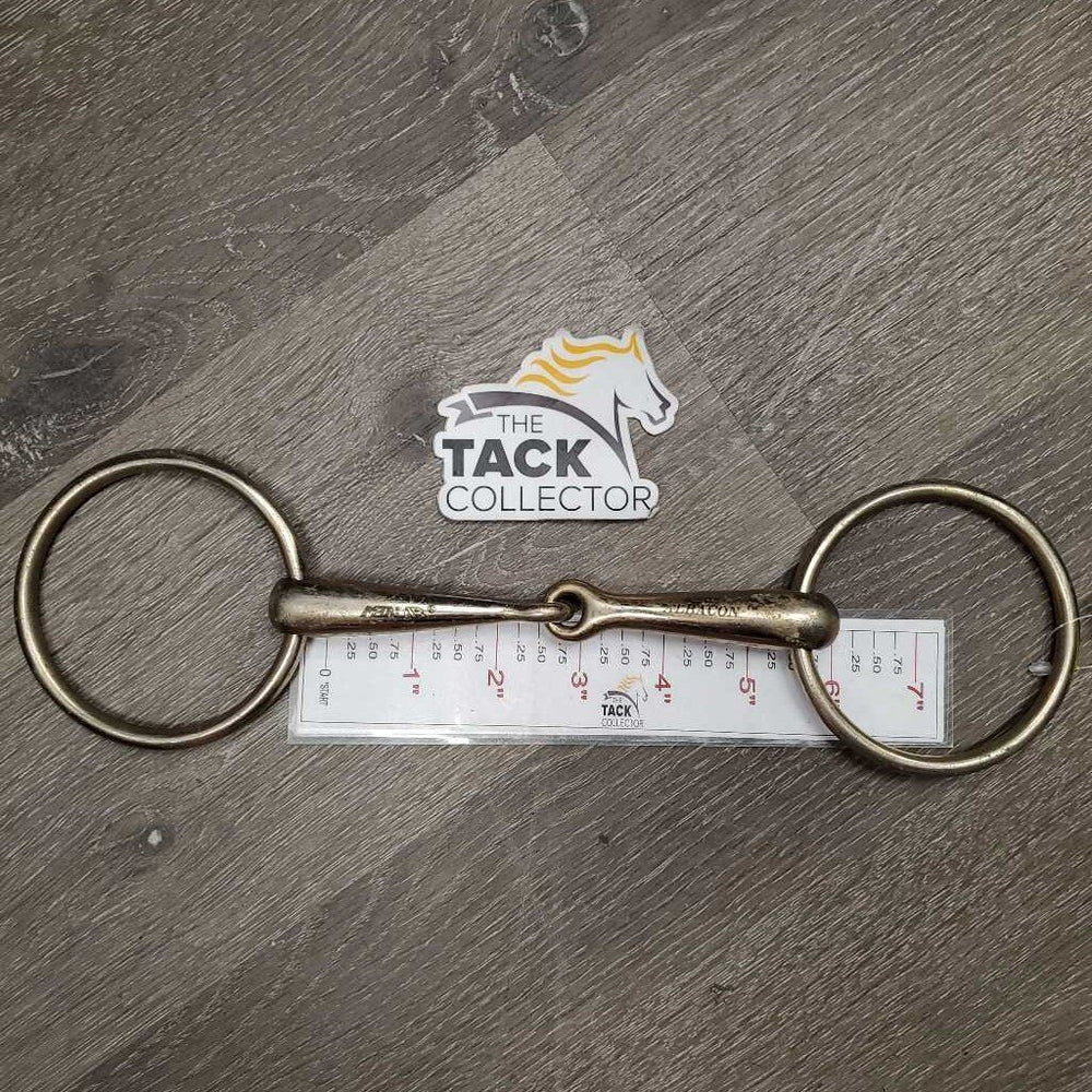 Med Loose Ring Snaffle Bit *gc, dirty, residue, scratches, rubs, discolored