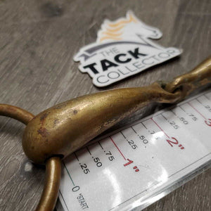 Thick Hvy Loose Ring Snaffle Bit *gc/fair, clean, stains, oxidized, scratches, discolored