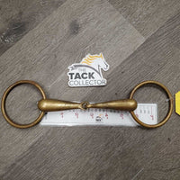 Thick Hvy Loose Ring Snaffle Bit *gc/fair, clean, stains, oxidized, scratches, discolored