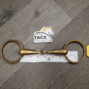 Thick Hvy Loose Ring Snaffle Bit *gc/fair, clean, stains, oxidized, scratches, discolored