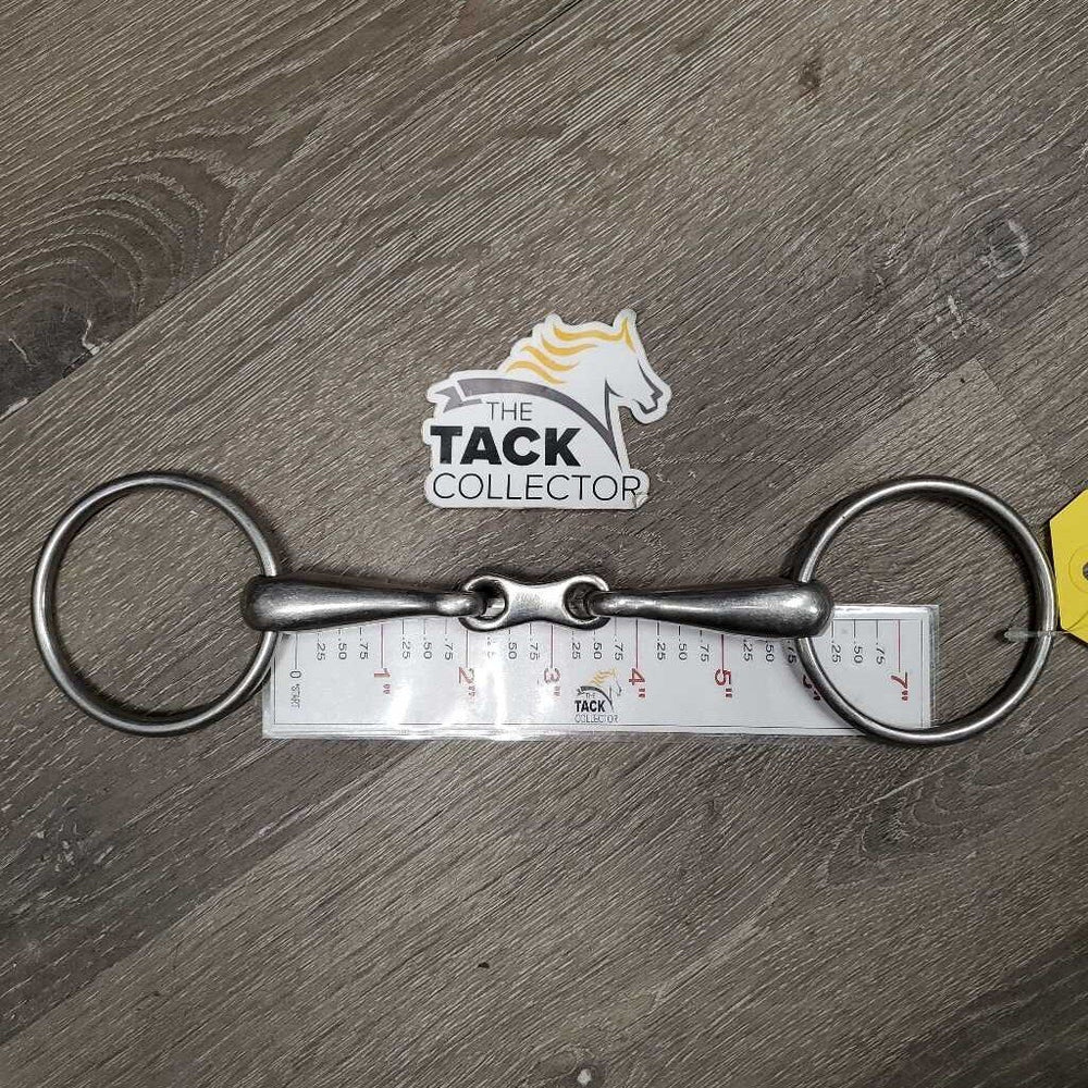 Med Hvy French Link Loose Ring Bit *gc, clean, scratches, scuffs