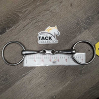 Med Hvy French Link Loose Ring Bit *gc, clean, scratches, scuffs

