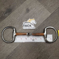 Hvy Med Eggbutt Snaffle Bit *gc, clean, scratches, rough, chews, residue, rust, oxidized, flattened edge