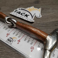 Hvy Med Eggbutt Snaffle Bit *gc, clean, scratches, rough, chews, residue, rust, oxidized, flattened edge