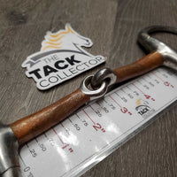 Hvy Med Eggbutt Snaffle Bit *gc, clean, scratches, rough, chews, residue, rust, oxidized, flattened edge